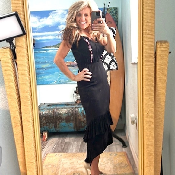 🖤Love,Fire,Beautiful Dress,Plenty Stretch, Embroidered Front,Drawstring,Size S - Picture 1 of 12